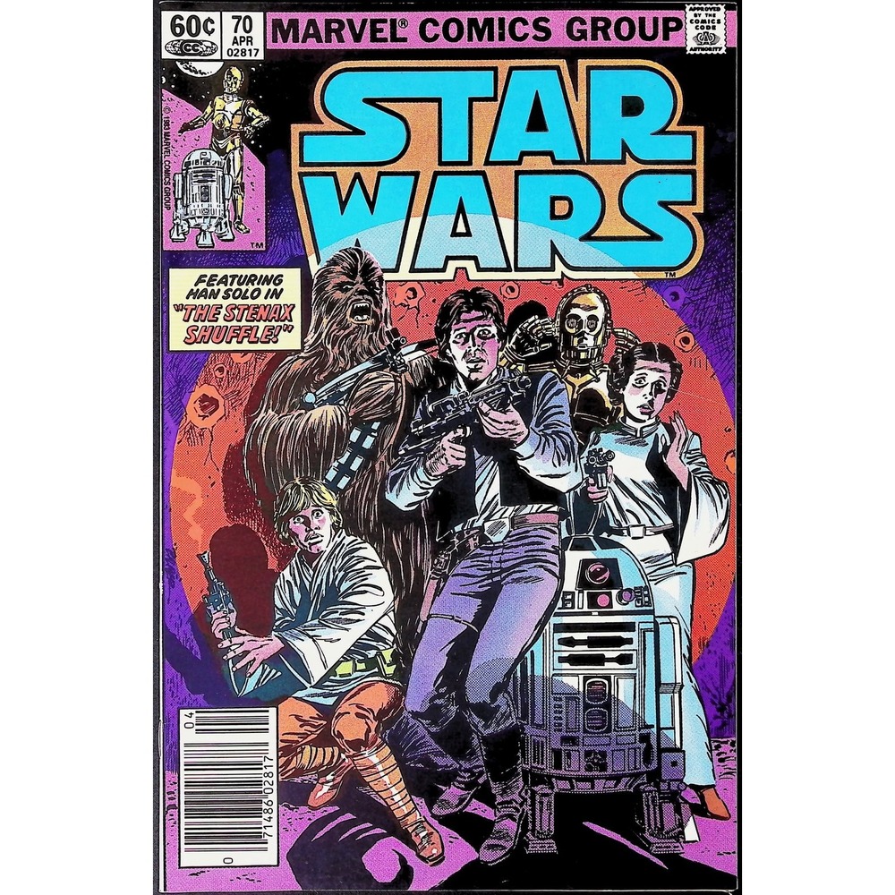 Star Wars #70 Newsstand 1983 Marvel comic book The Stenax Shuffle